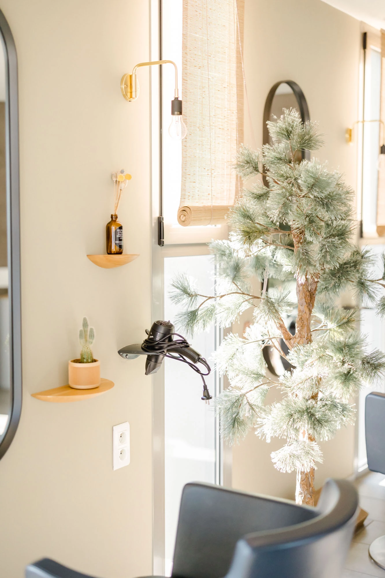 éclairage meubles luminaire plante d'intérieur gris